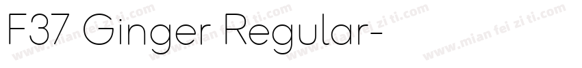 F37 Ginger Regular字体转换
